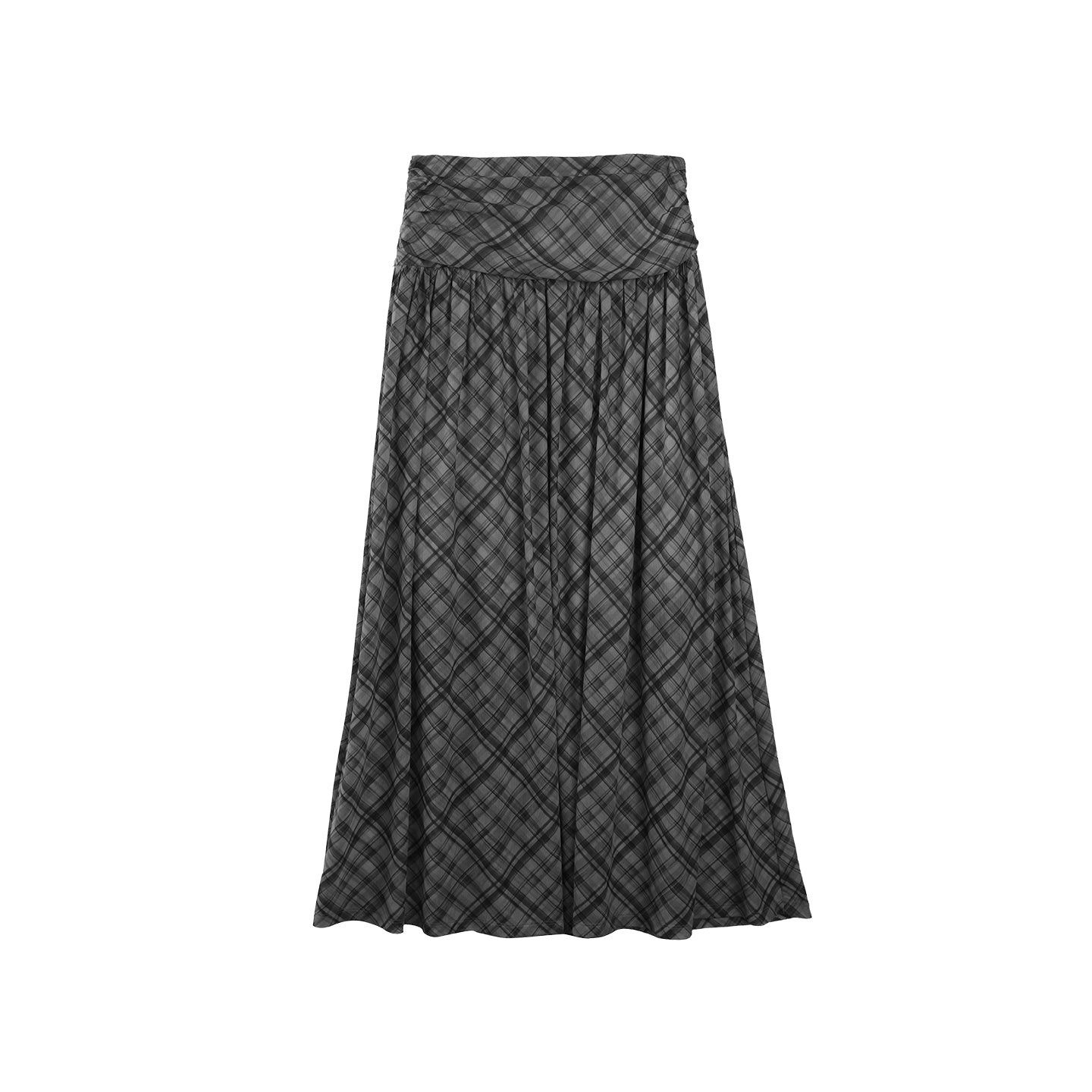 Plaid A-Line Skirt