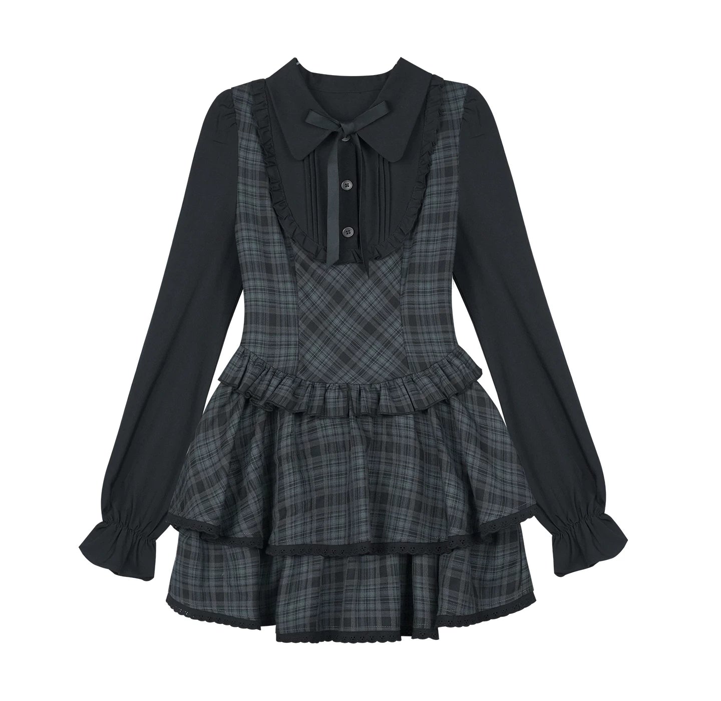 Plaid Lolita Winter Dress
