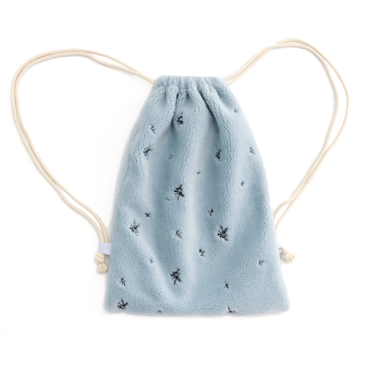 Soft Velvet Floral Backpack