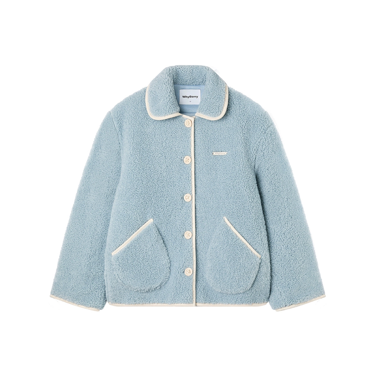 Blueberry Croissant Wool Coat