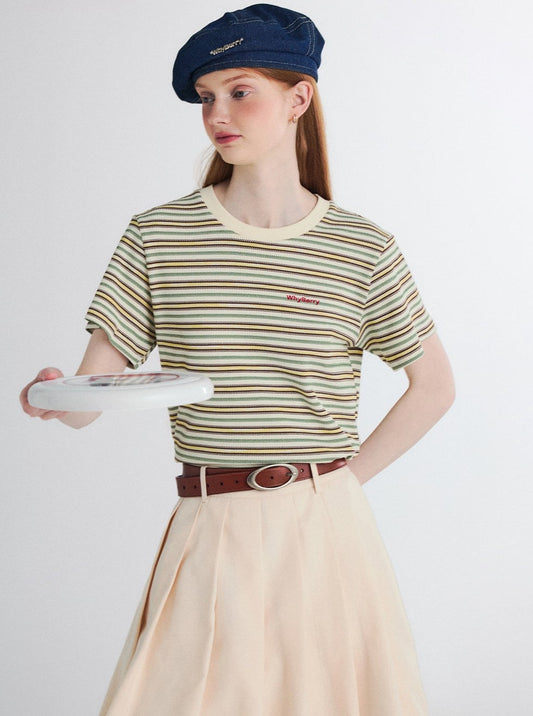 Contrast Casual Short Sleeve T-Shirt