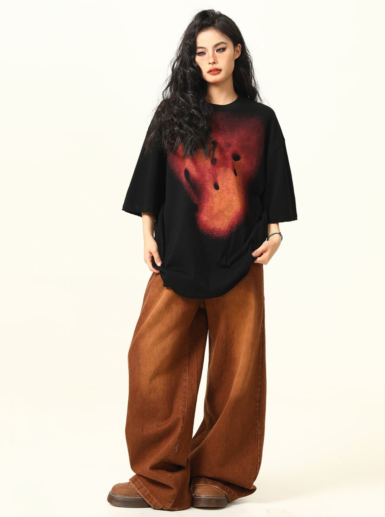 Retro Pyrotechnic Print T-Shirt