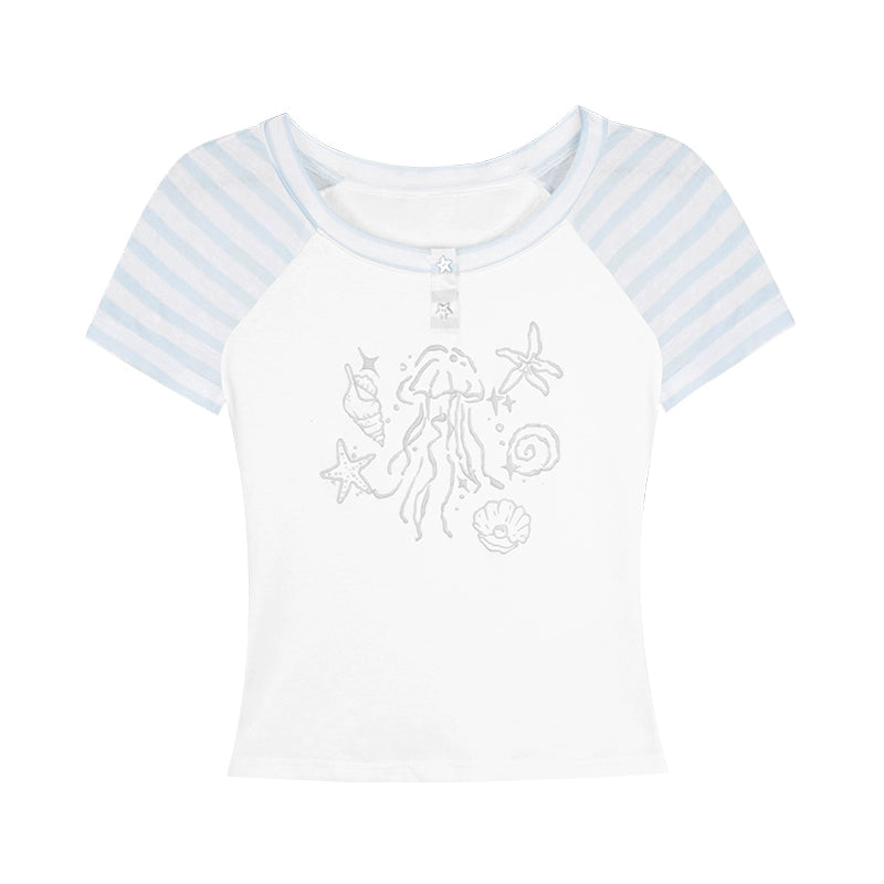 Striped Patchwork Tee