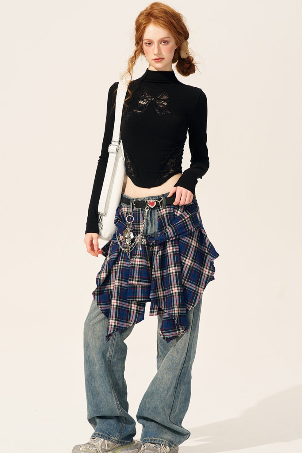 허리 에센스 반하이넥 슬림 베이스 탑