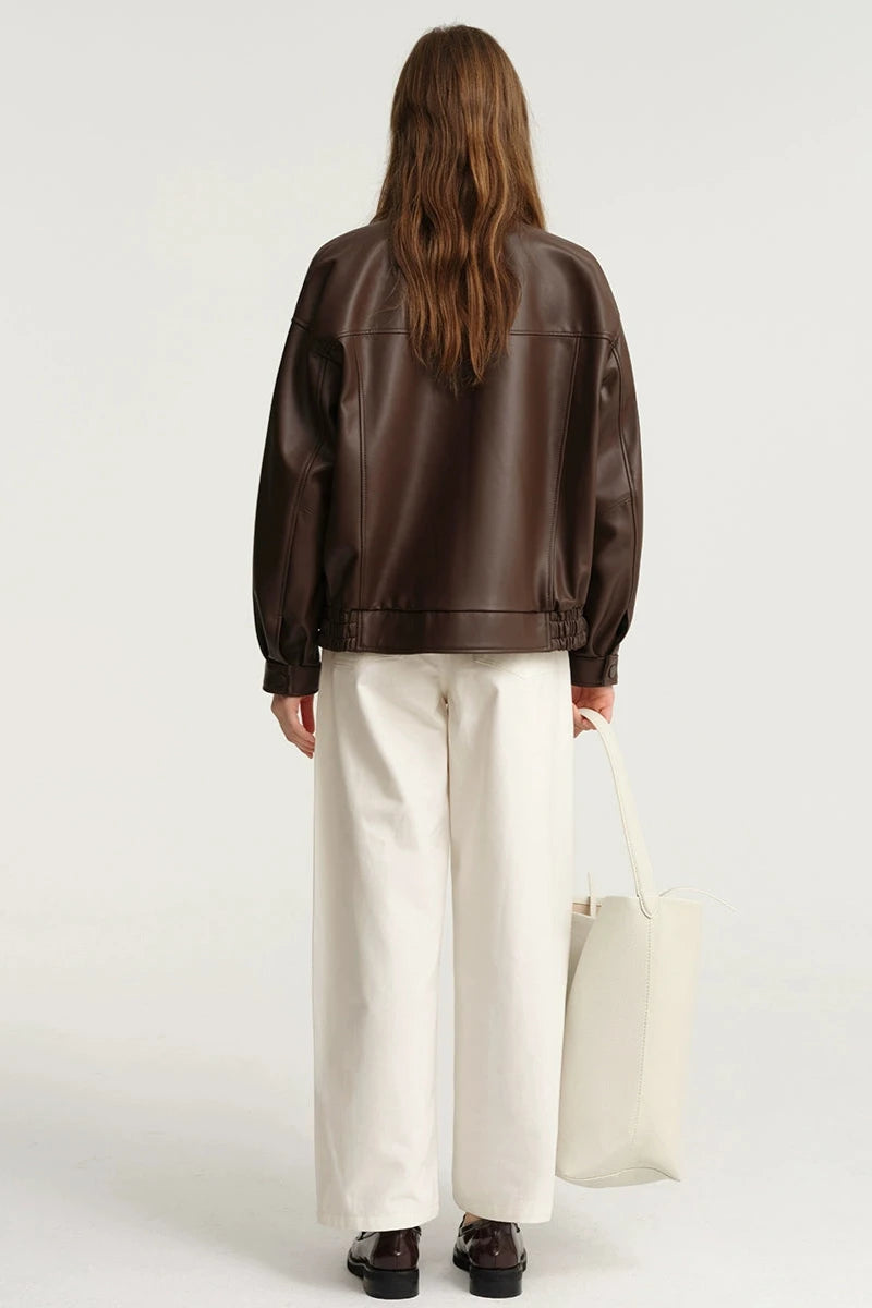 화이트 데님 와이드 레그 팬츠