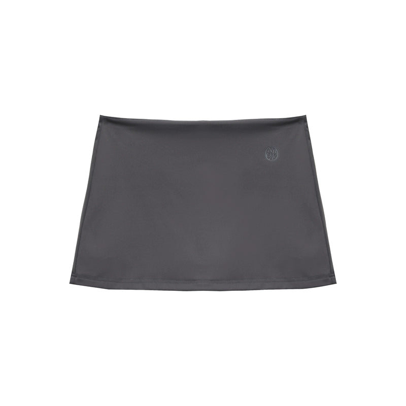 슬림한 분할 썬스크린 탑과 짧은 치마 세트