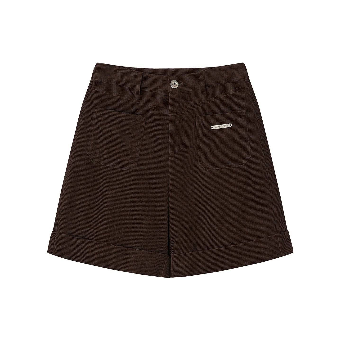 Preppy Casual Corduroy Shorts