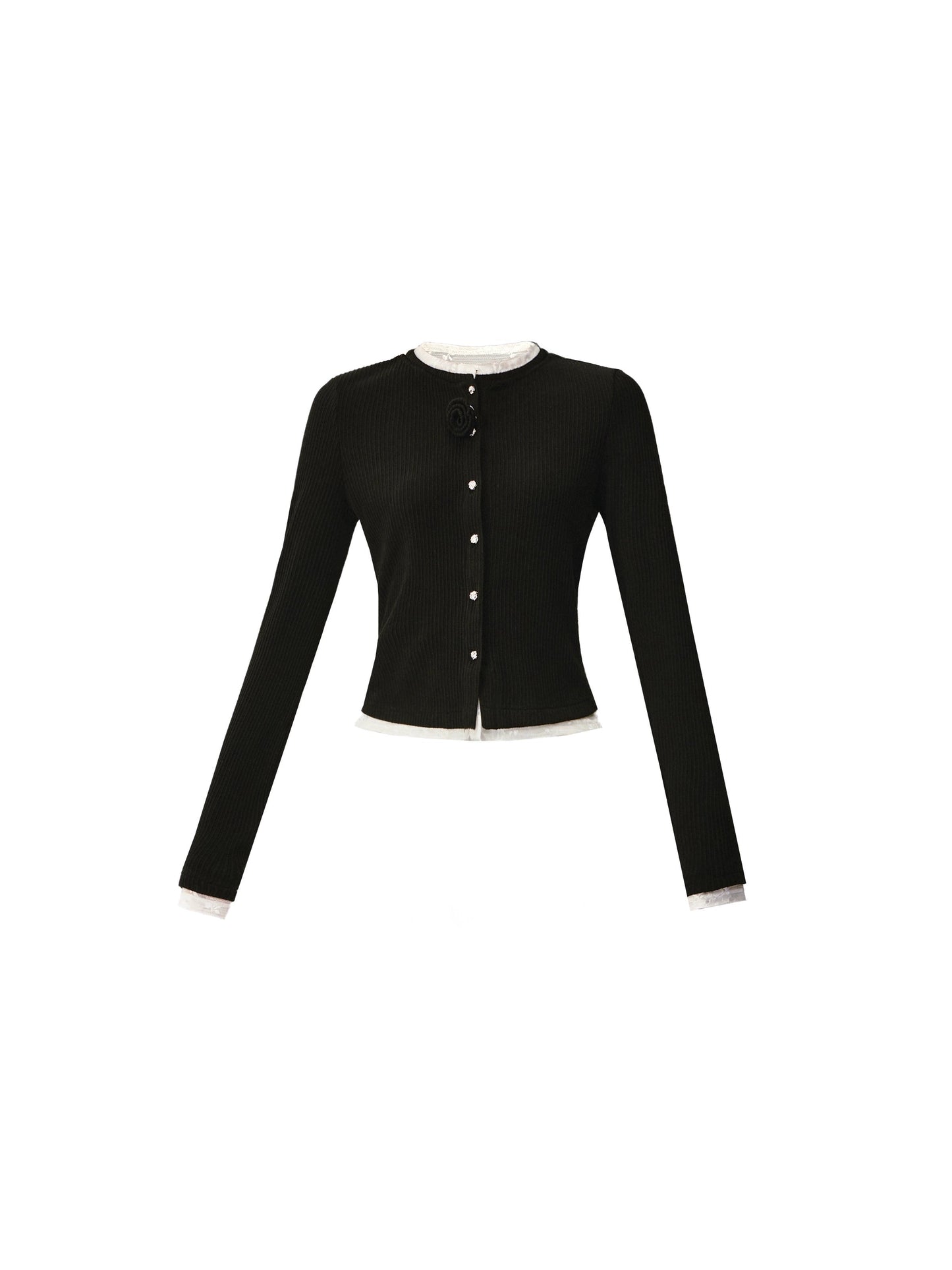 Flower Knit Cardigan