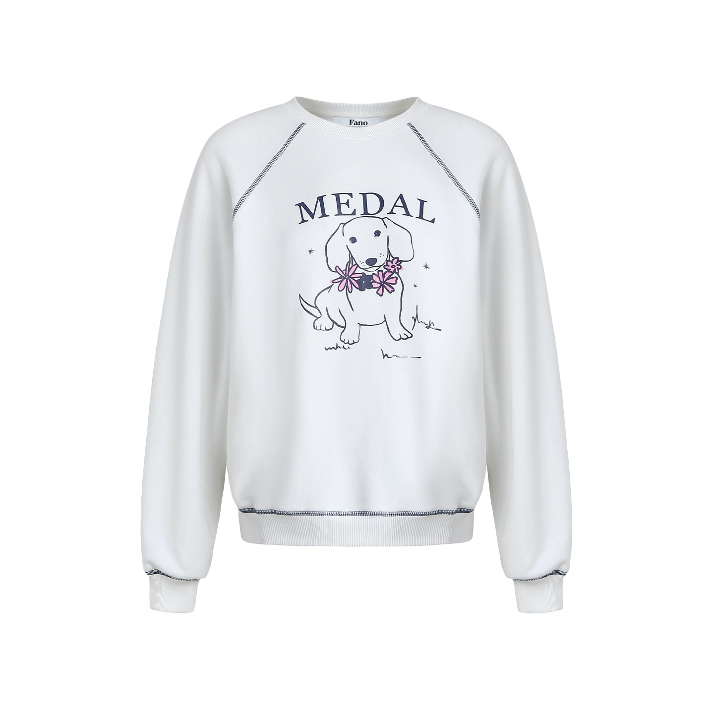 Playful Puppy Print Sweatshirt
