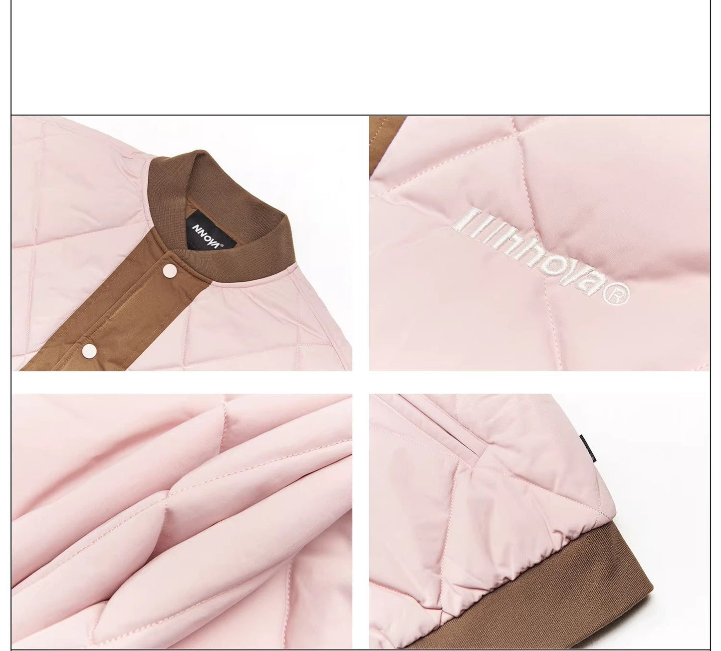 American retro winter diamond baseball uniform cotton jacket