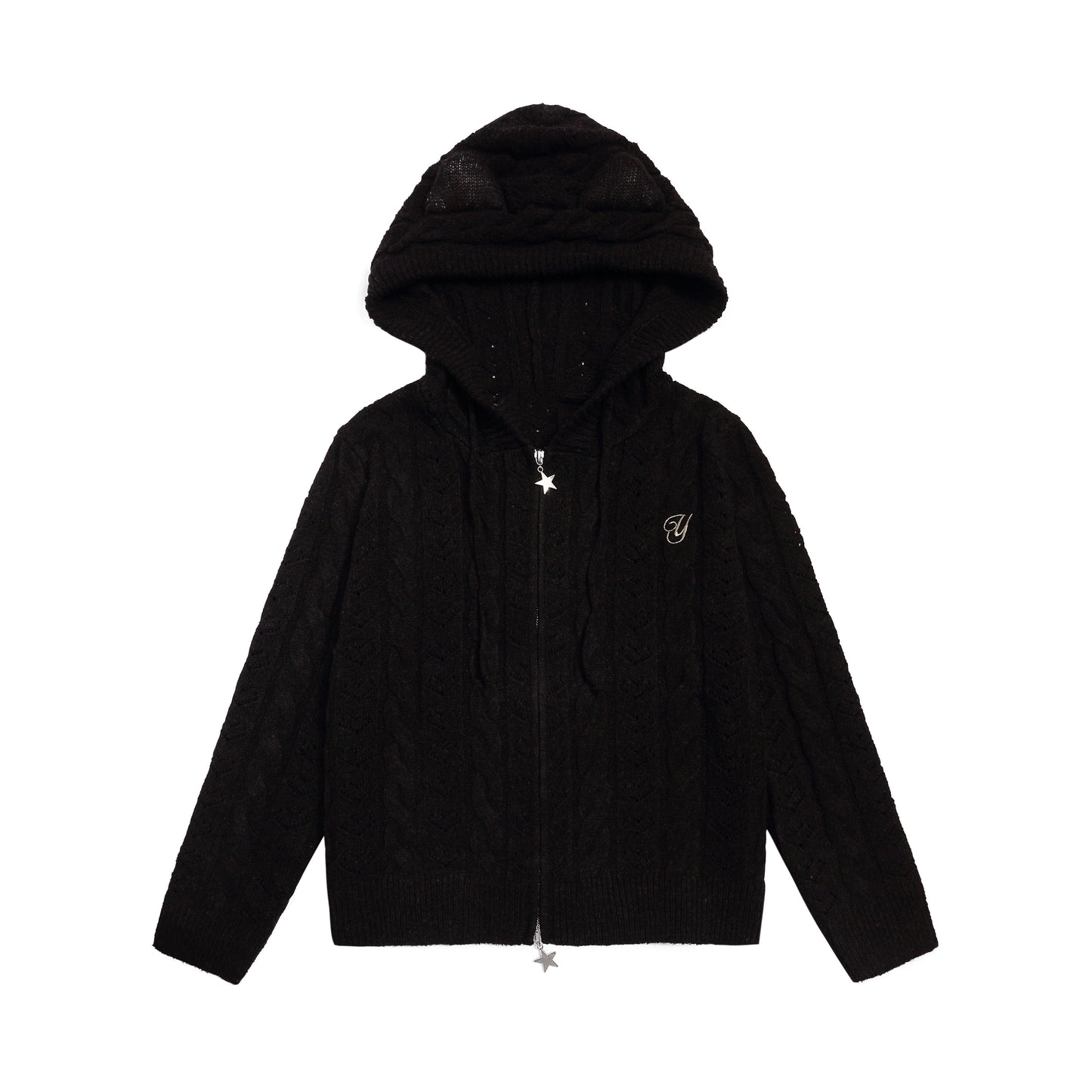 American Spice Hooded Zipper Cardigan