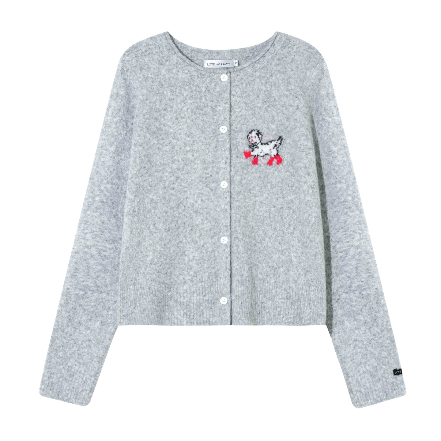 Soft Glutinous Dalmatian Jacquard Cardigan