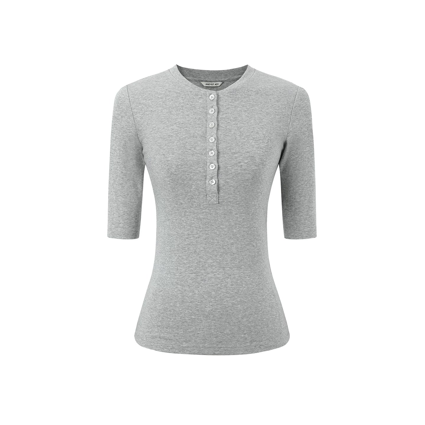 Versatile Slim-Fit Henley Top