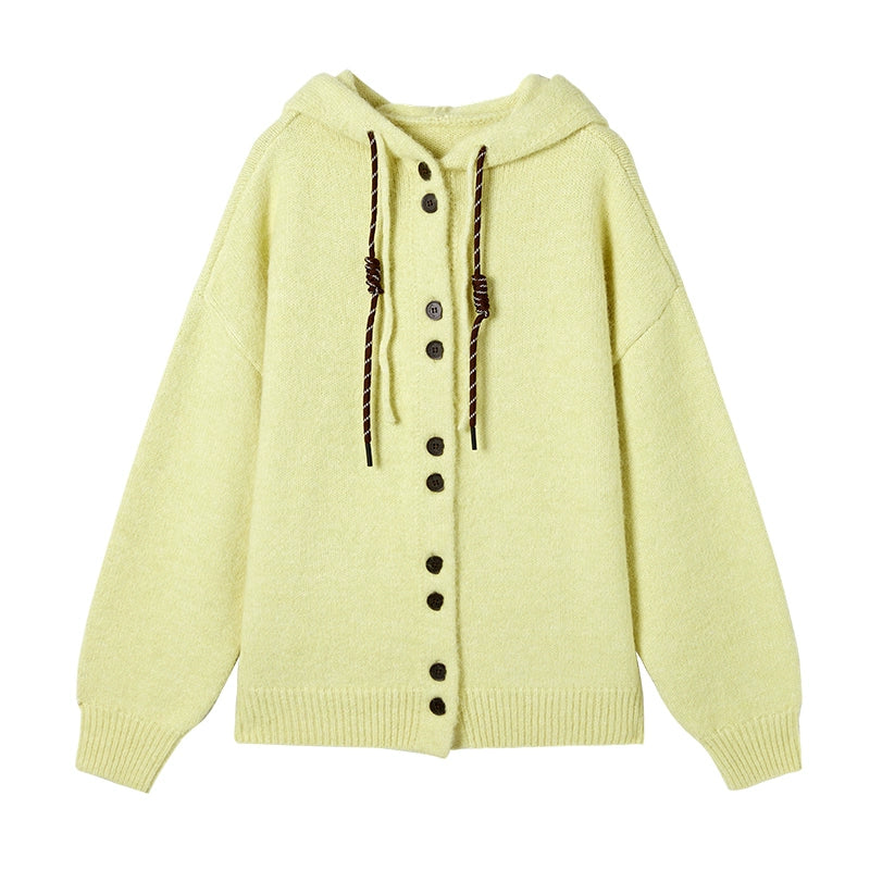 Hooded Knitwear Jacket