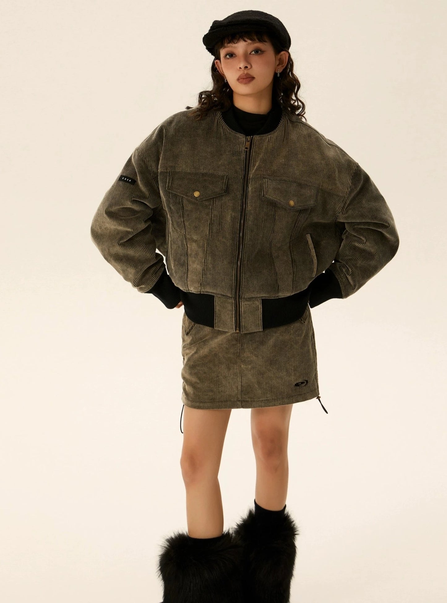 새로운 재킷 느슨한 캐주얼 설정