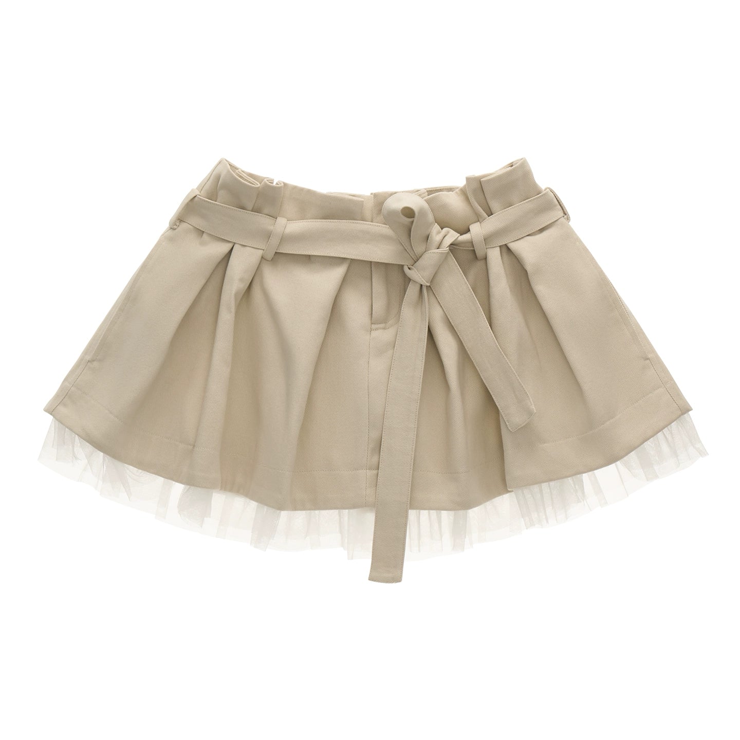 Workwear Layered Short Skirt