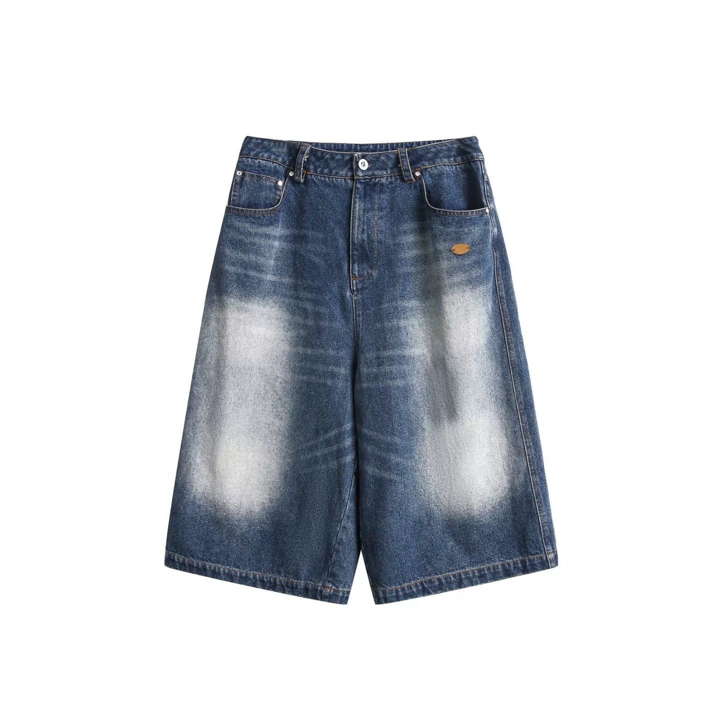 데님 미디엄 팬츠