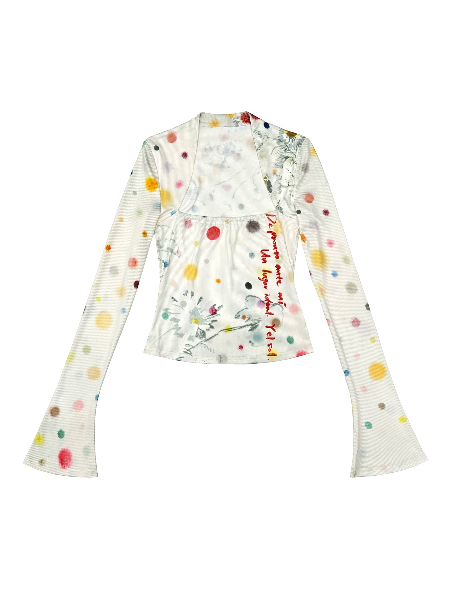 Blue Dot Long-Sleeved Shirt