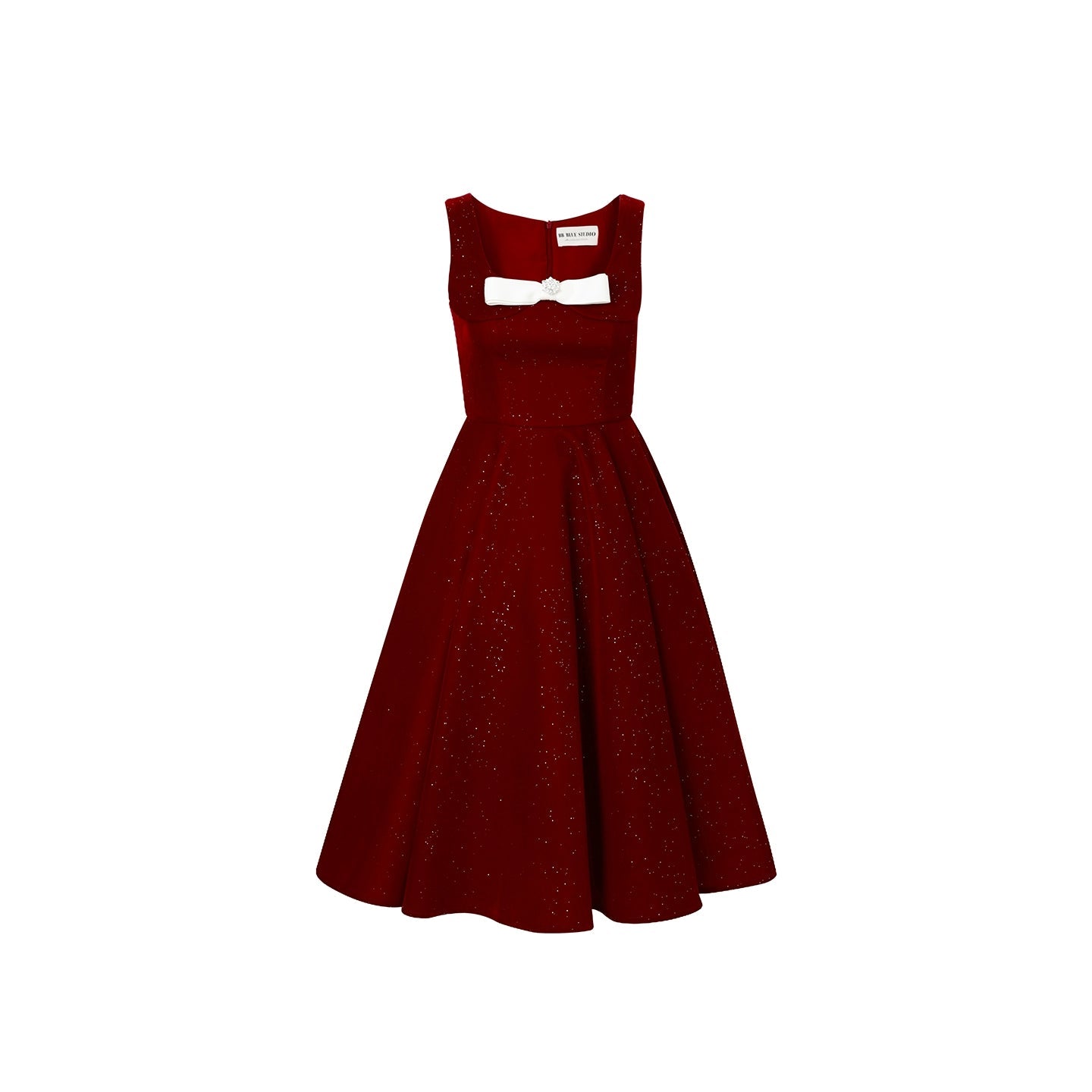 Red Velvet Bow Dress