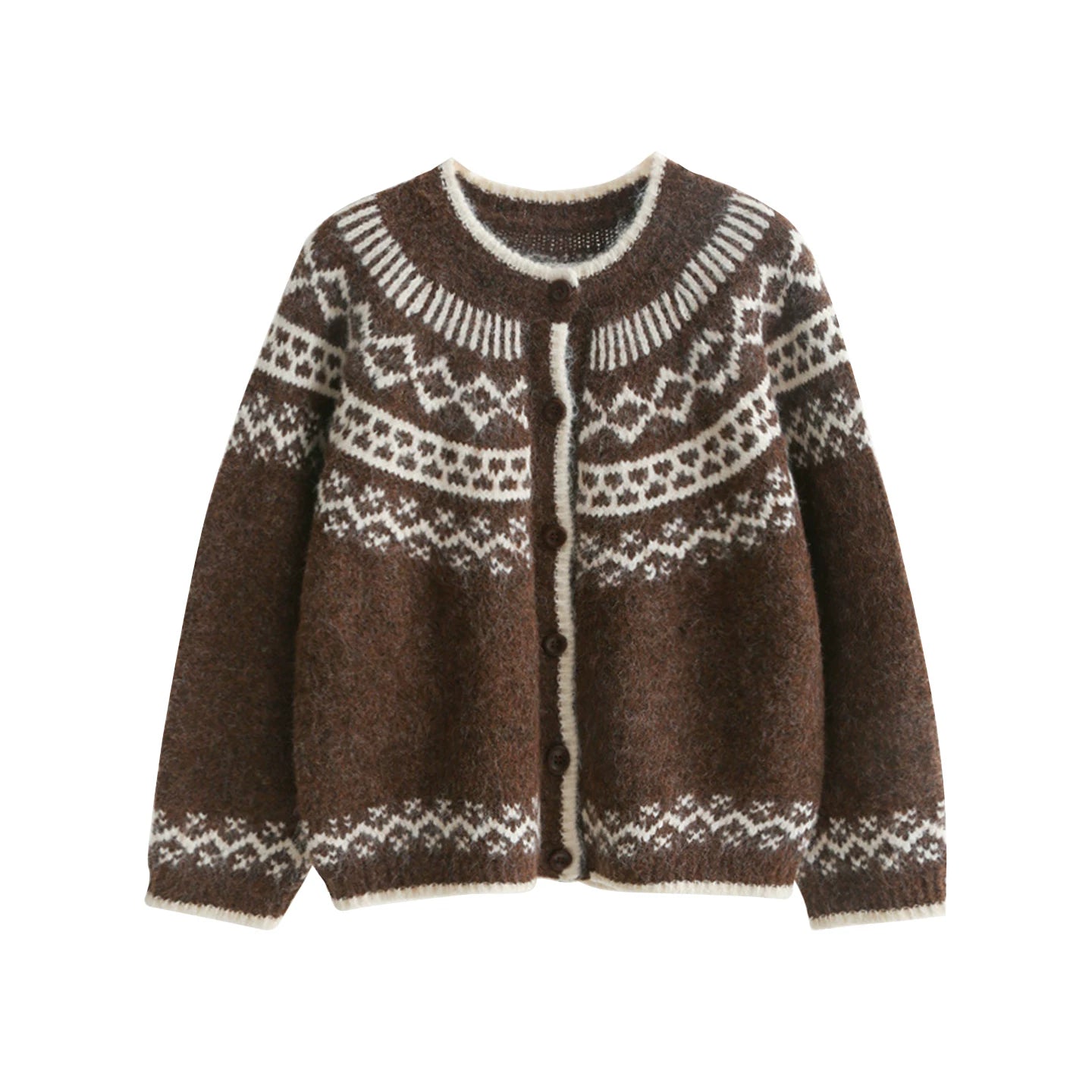 Fair Isle Jacquard Cardigan