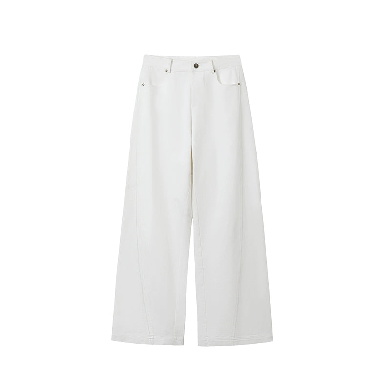 Retro Straight Mop Pants