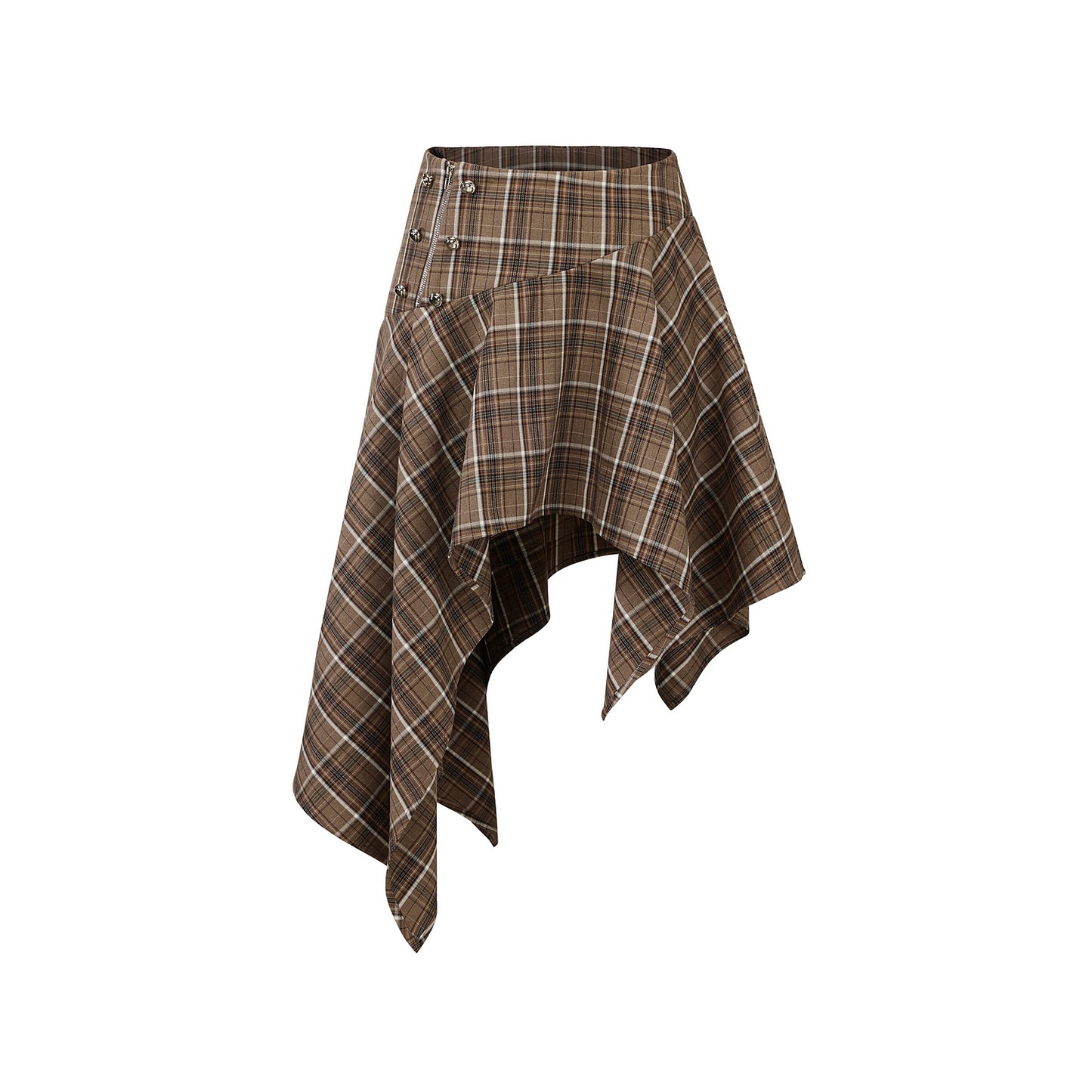 Slim Atmosphere Plaid Skirt