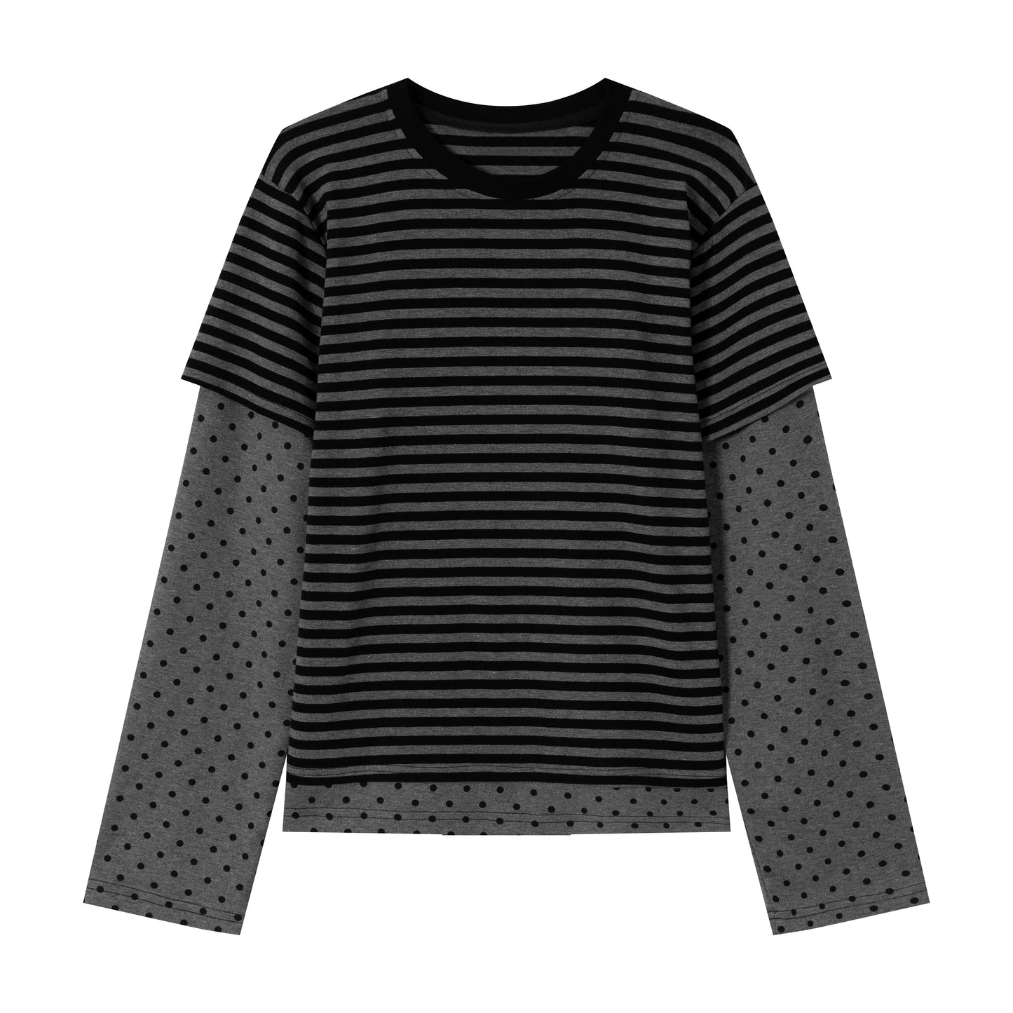 Retro Striped Patchwork Top
