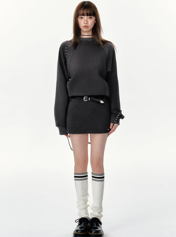 American Mid Length Loose Long Dress