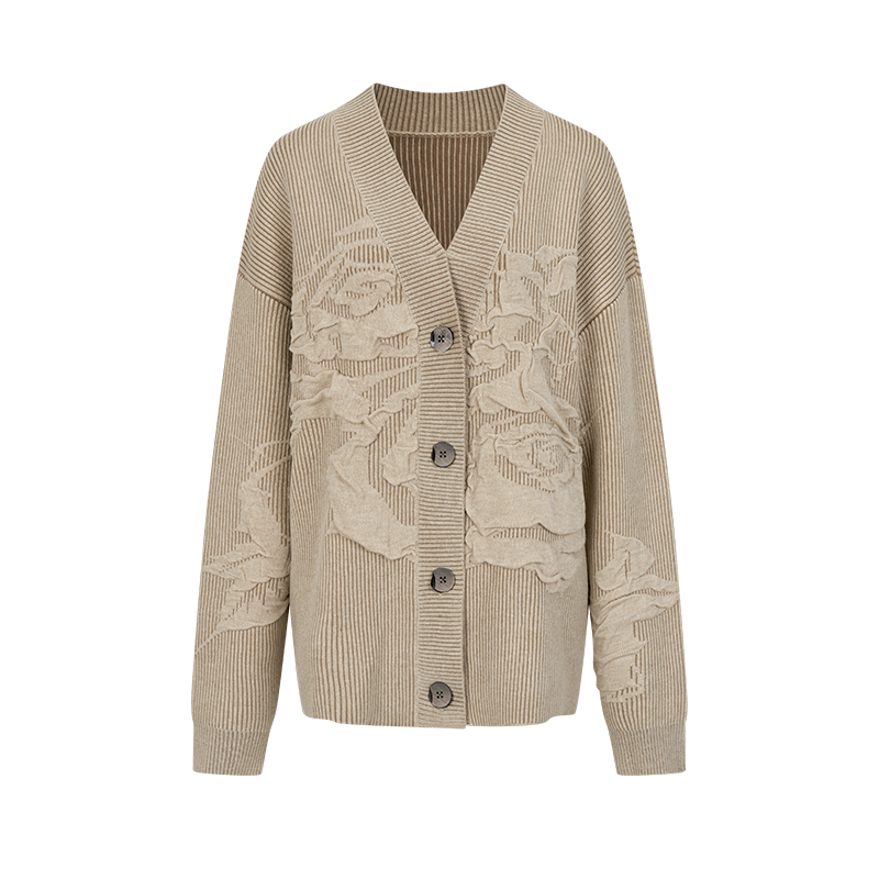 Virtual Illusion Jacquard Cardigan