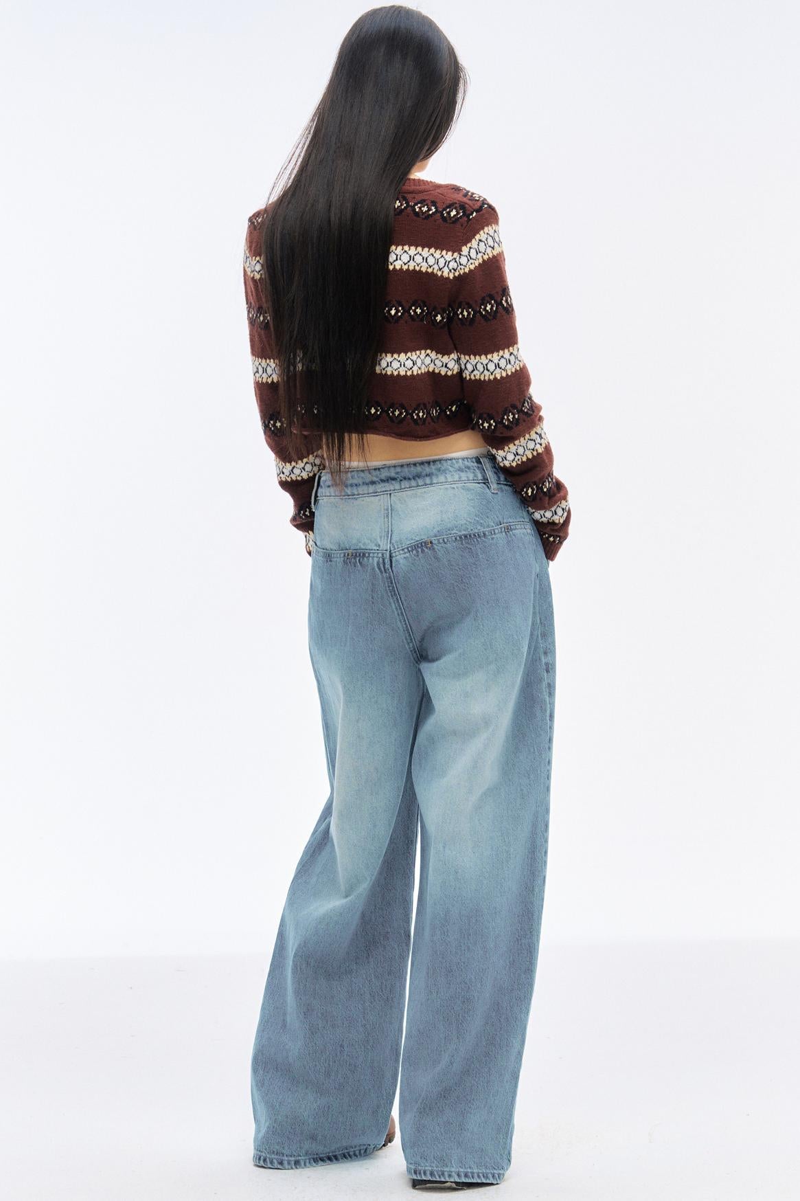 Modern Square Neck Fitted Sweater