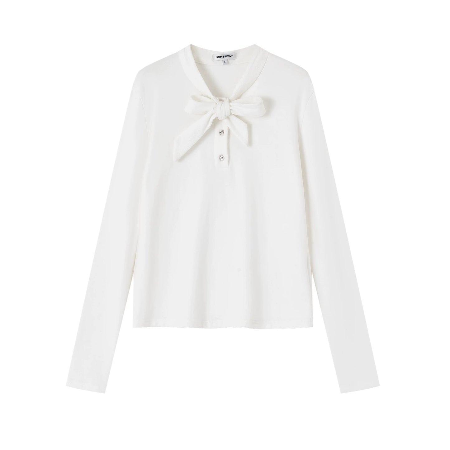 Ribbon Bow Velvet T-Shirt