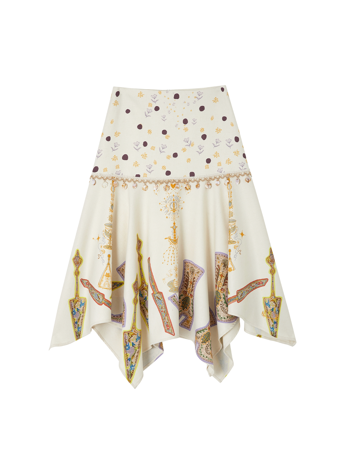 Tannite Shell Tassel Skirt