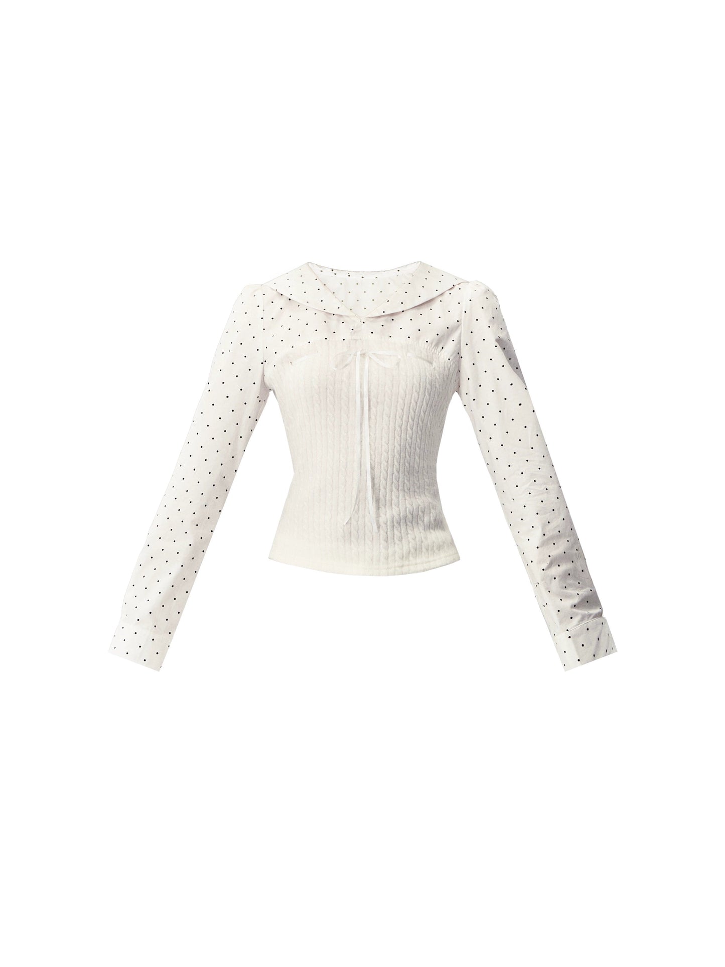 Patchwork Knit Shirt