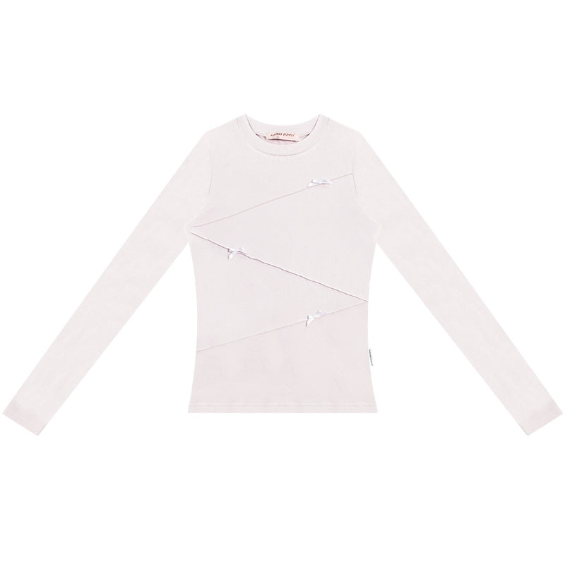 Slim Fit Retro Bow T-Shirt