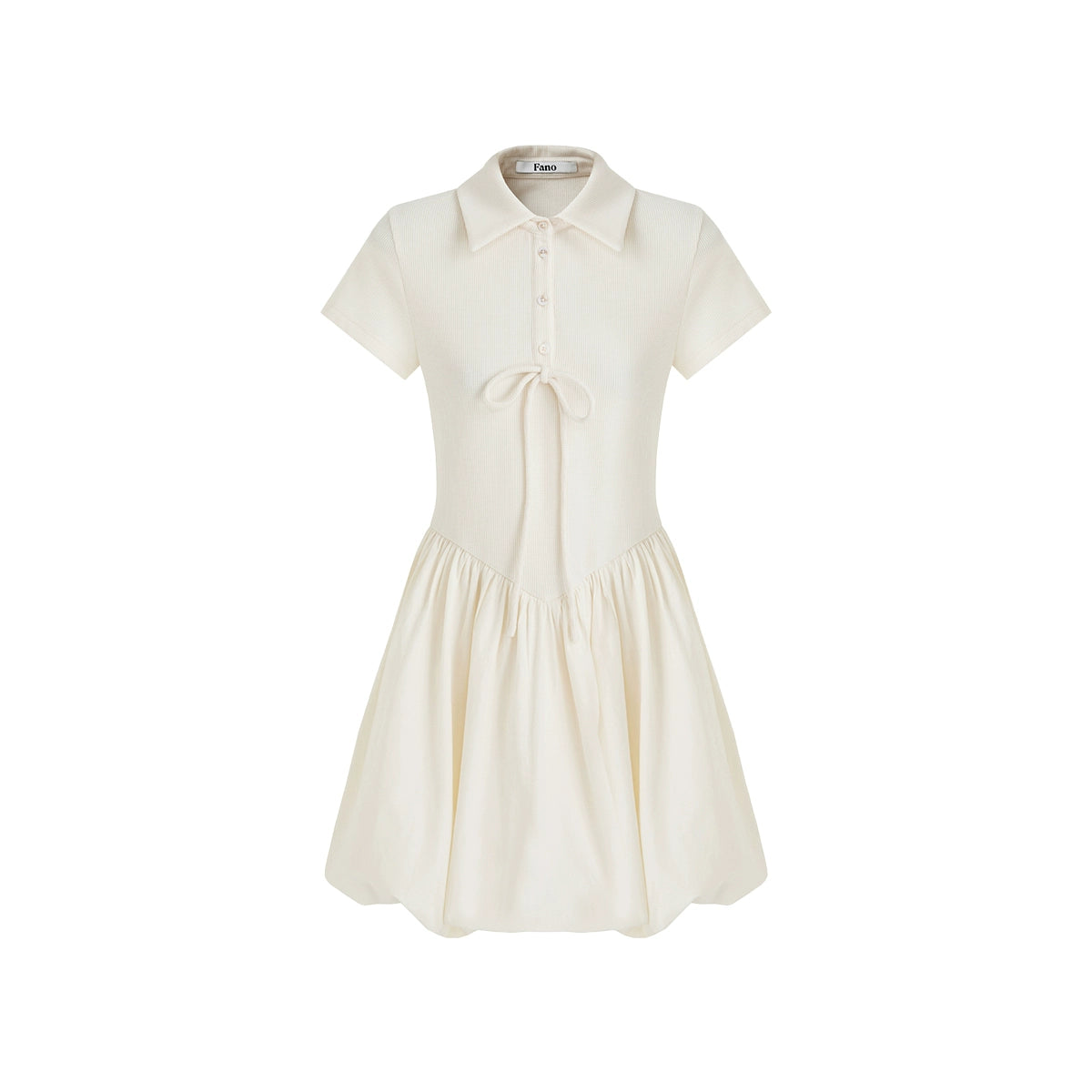 Premium Waffle Polo Dress