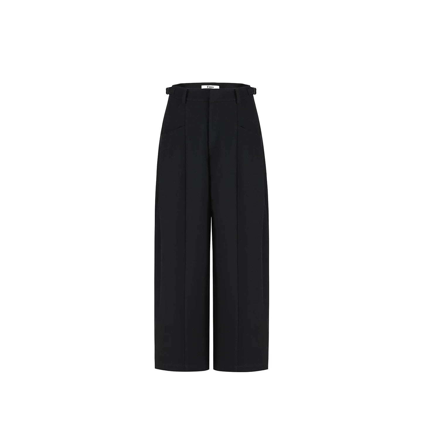 High-End Pleated Black Pants