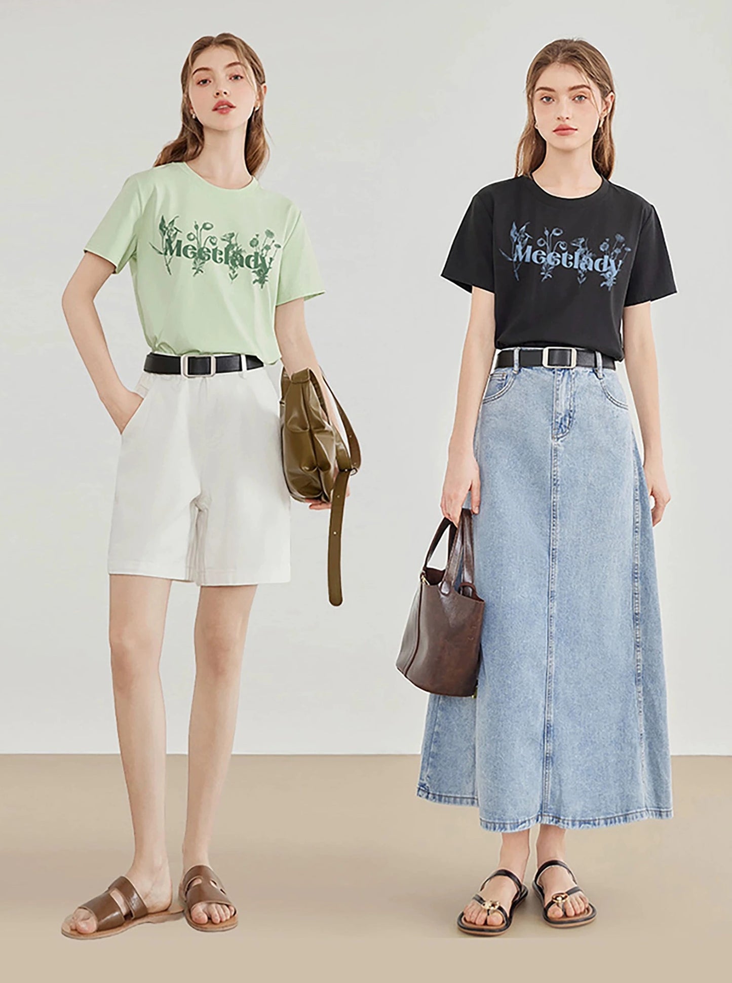 레터 프린트 블랙 반팔 티셔츠