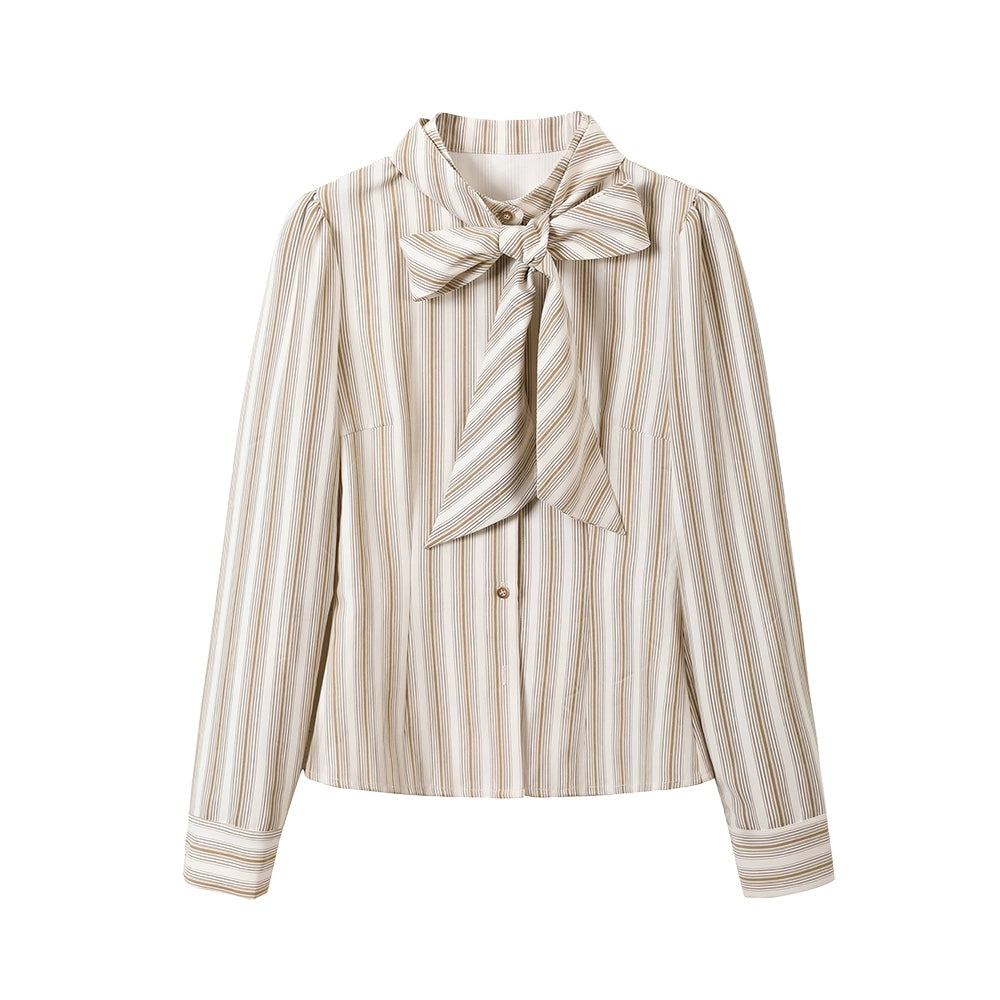 Helmholtz Illusion Crewneck Striped Shirt