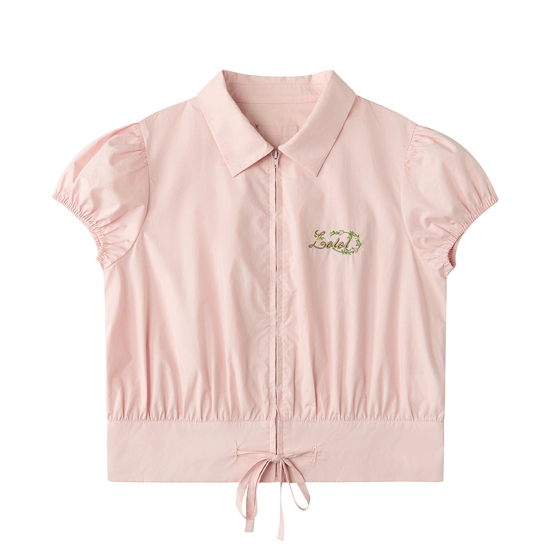 Colorful Flower Embroidery Shirt