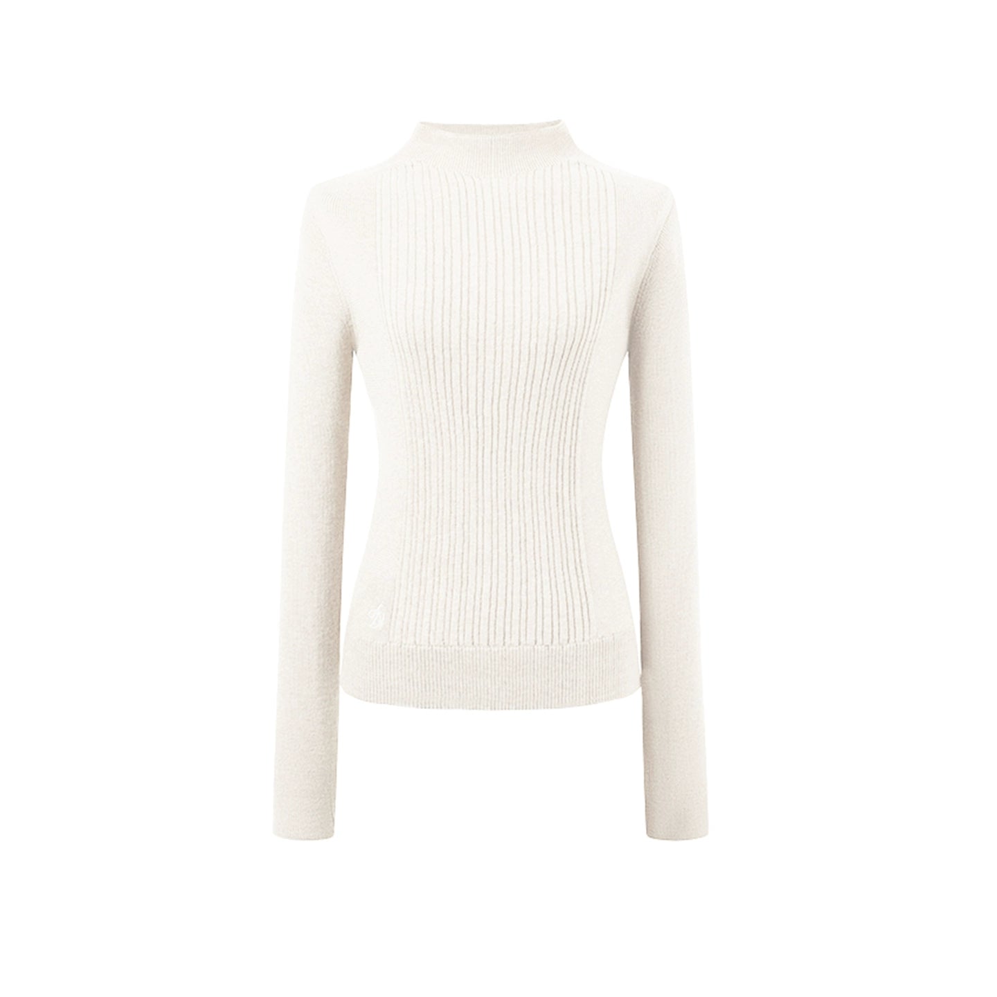 Ribbed Waist-Cinching Knit Sweater