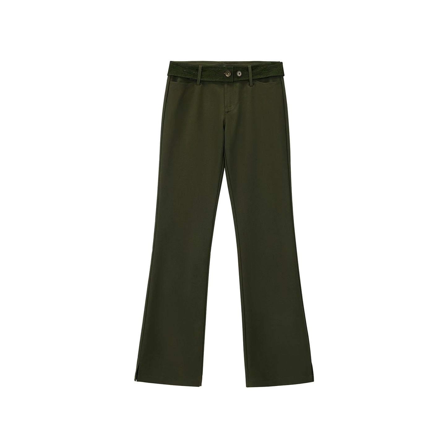 Laise Spliced Flared Pants