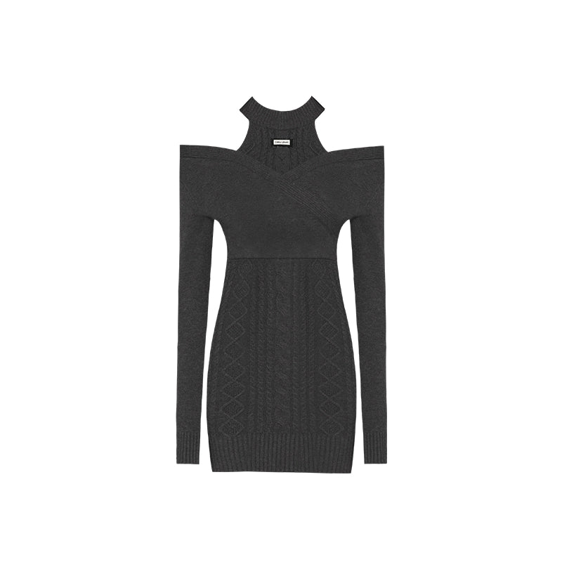 Niche Turtleneck Long Sleeve Dress