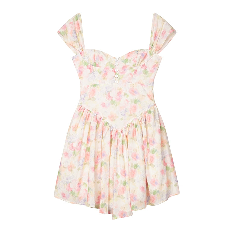 Floral Charm Wrap Dress