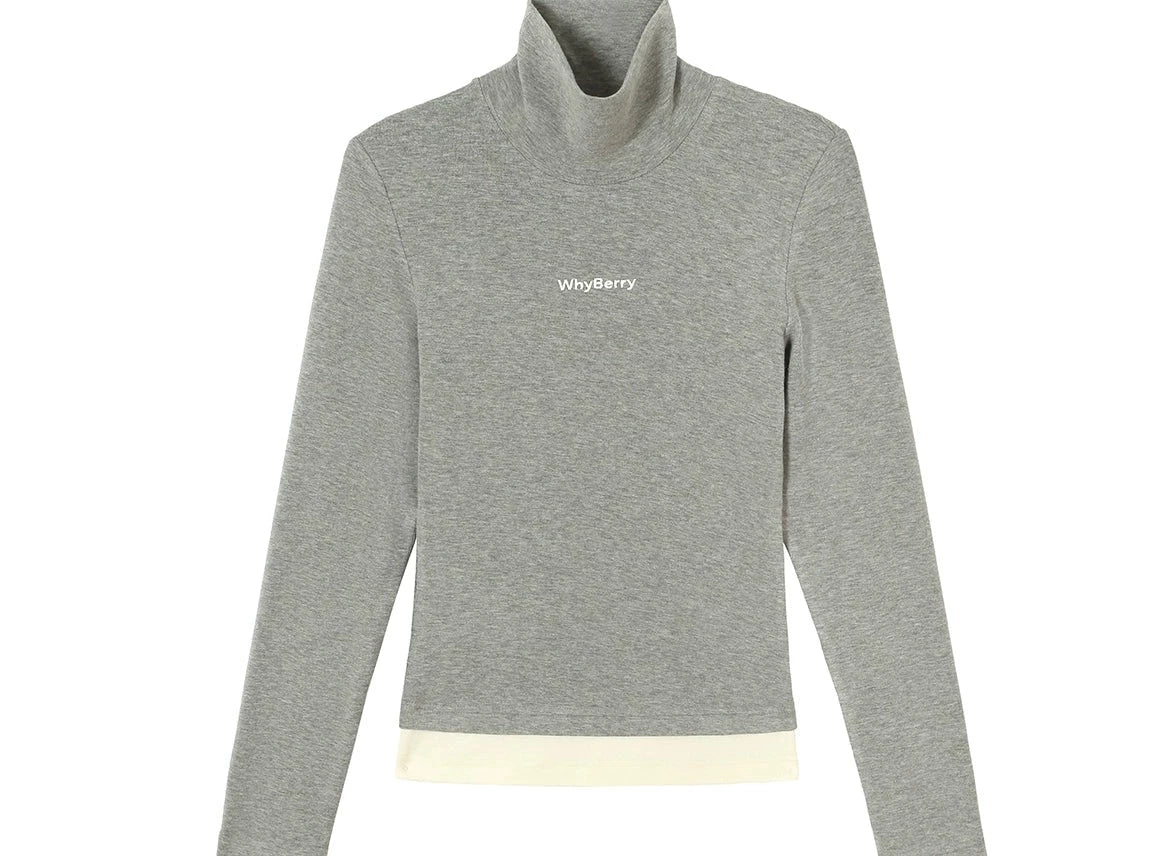 T-Shirt Slim Crop Top à manches longues