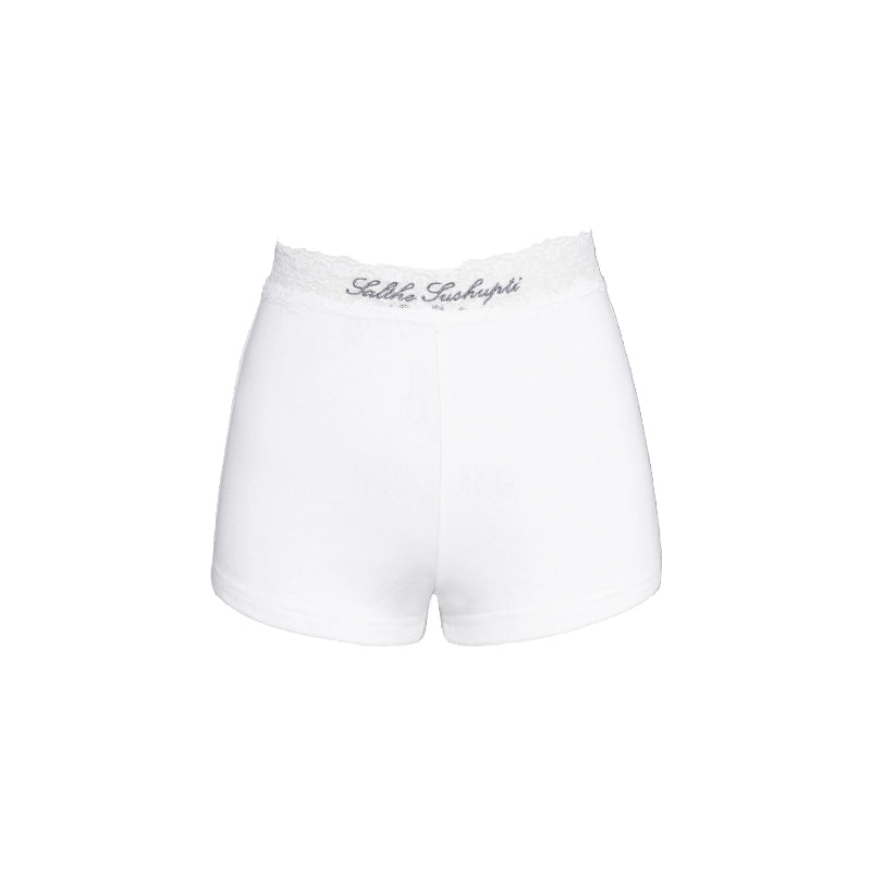 레이스 스티치 케이크 스커트 & 반바지 세트