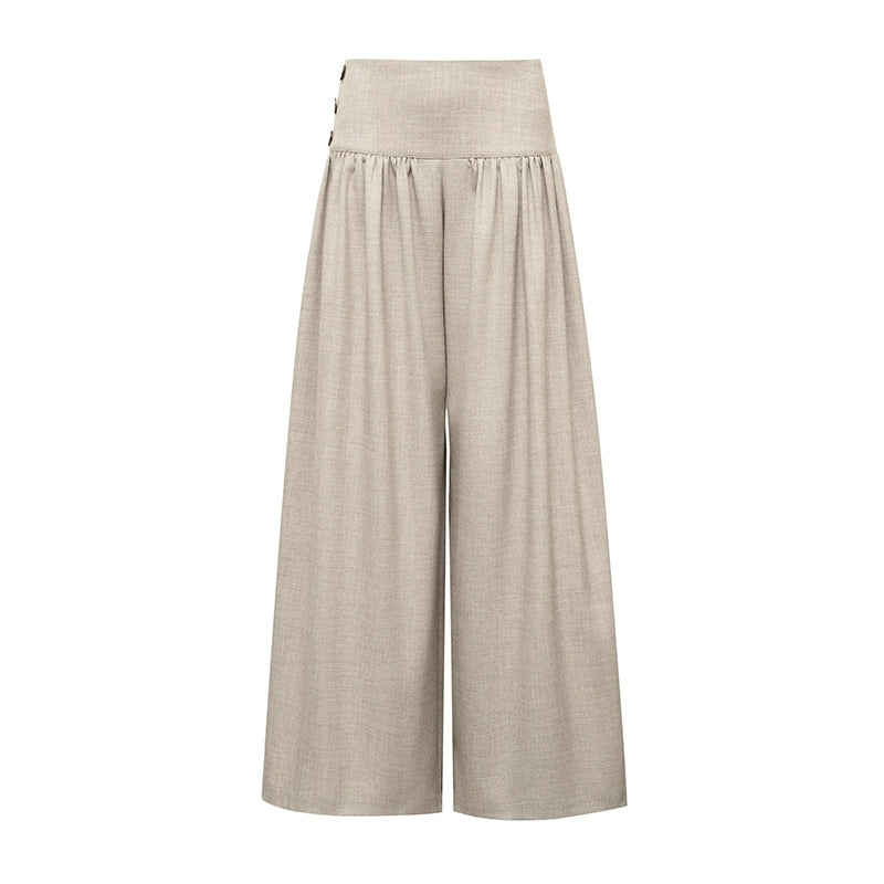 Retro Wide Slim Drape Pants