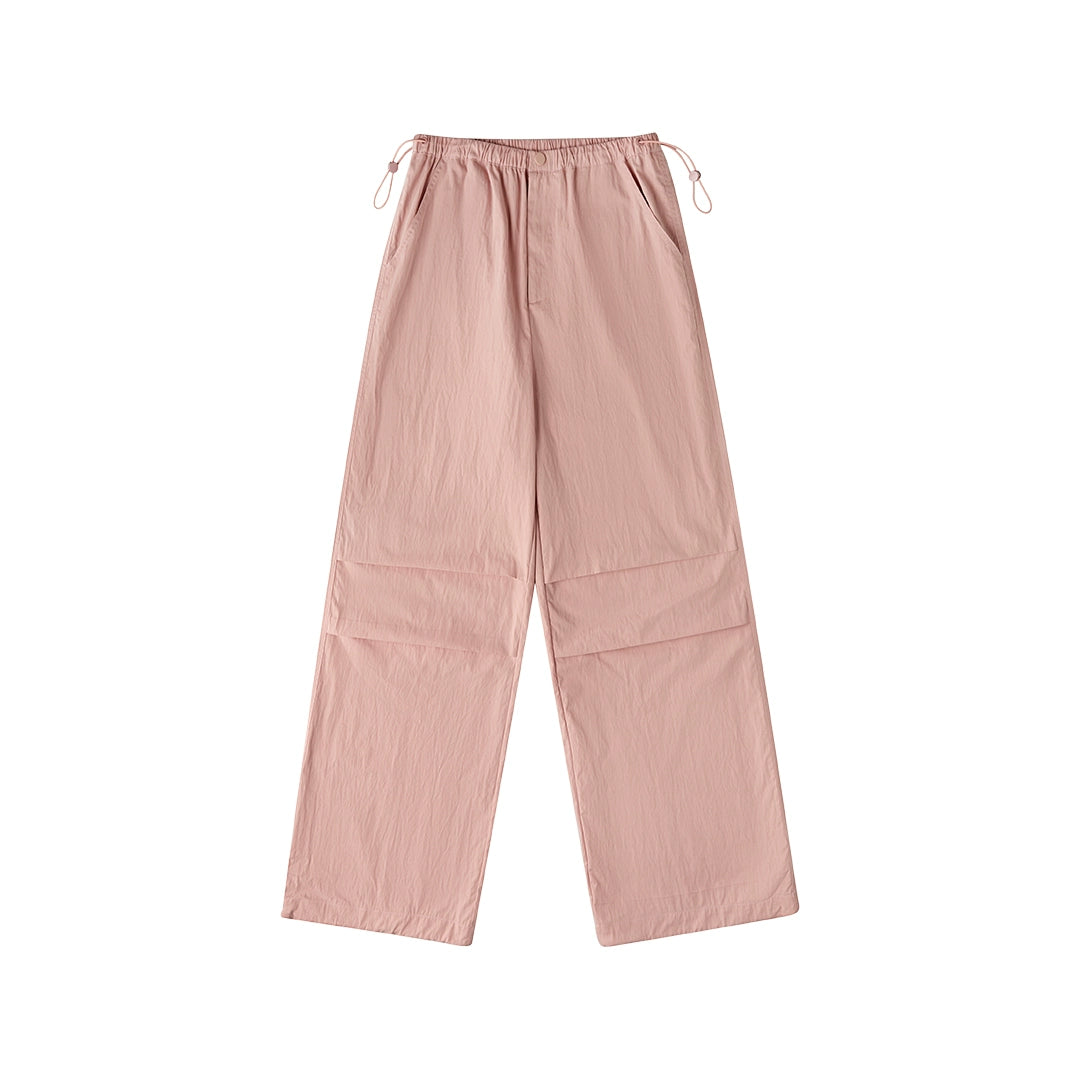 Rise Straight White Wide Leg Pants