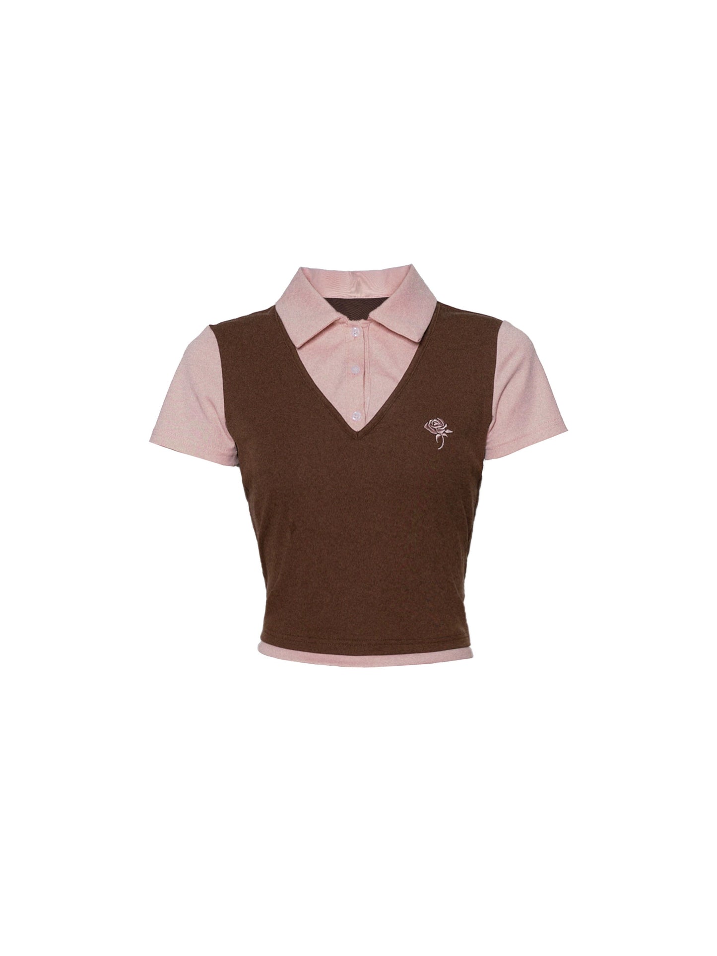 Vintage Rose Polo Tee
