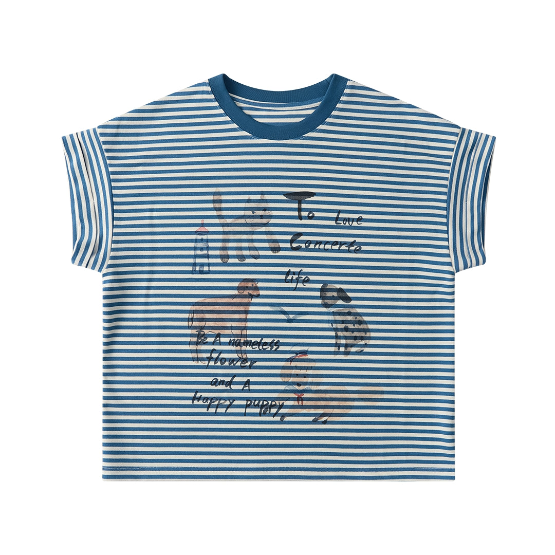 Casual Crewneck Printed T-Shirt