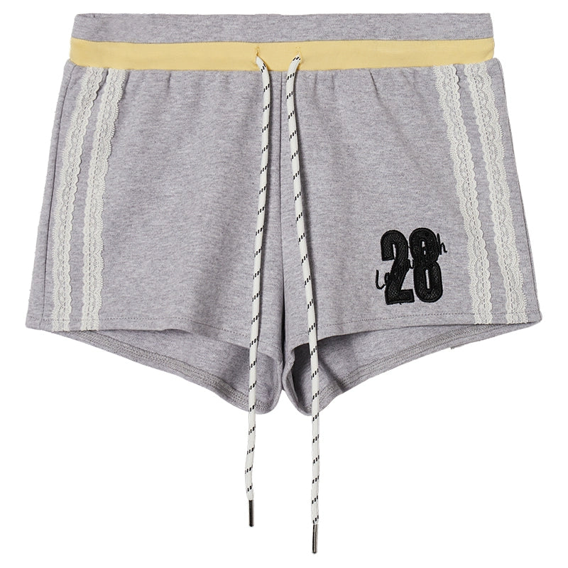 Embroidered College Shorts